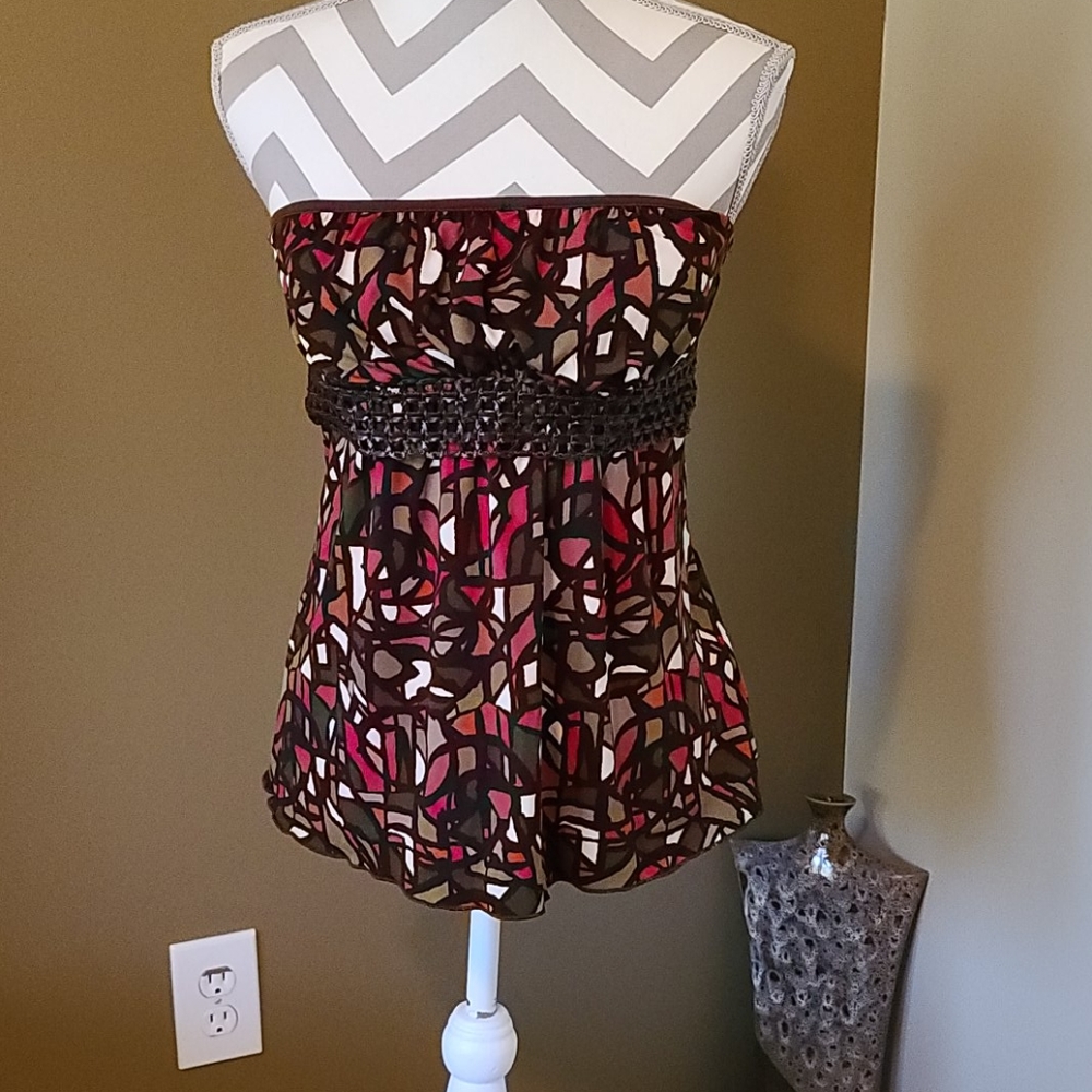 Strapless top